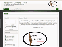 Tablet Screenshot of foreforums.com